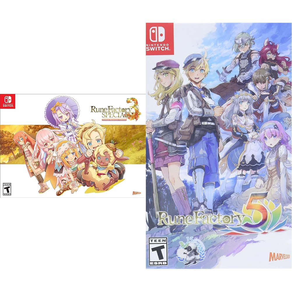 Amazon.com: Rune Factory 3 Special & 5 Nintendo Switch Games